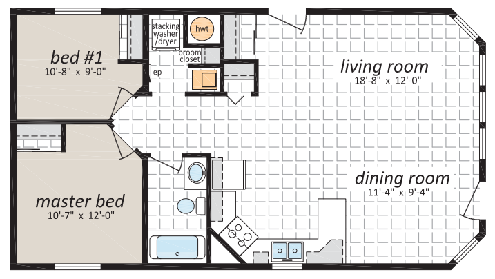 The Pepperidge 22′ Wide Arbour Cottage Series